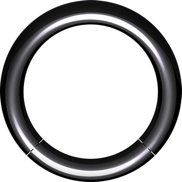 Produktbild Star Piercing Segmentring schwarz (Acryl, ohne Messing)