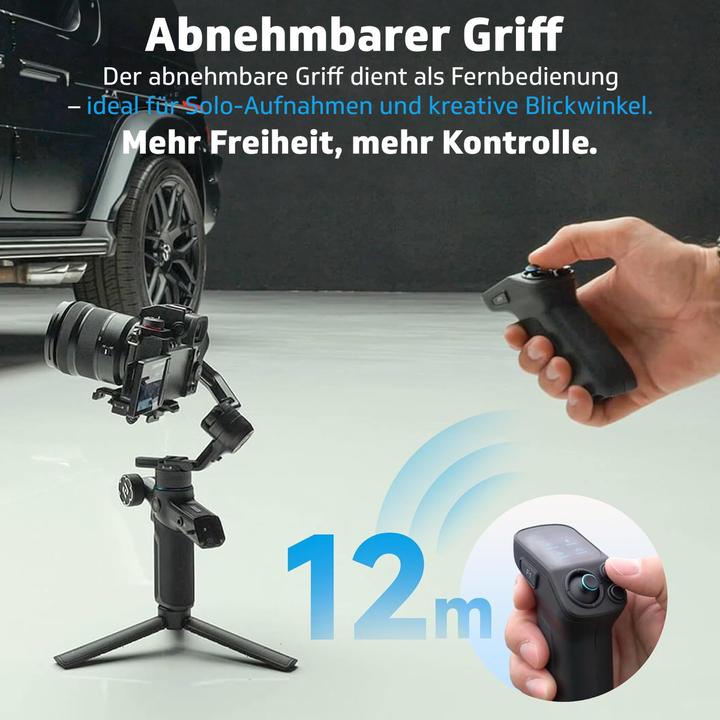 Actual product image Feiyu SCORP-Mini3 Pro 3-Axis Handheld Gimbal for Camera (Action camera, Single-lens reflex camera, Smartphone, System camera, 2 kg)