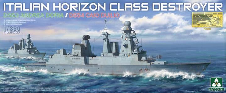 Produktbild Takom Italian Horizon Class Destroyer D553 Andrea Doria / D554 Caio Duilio
