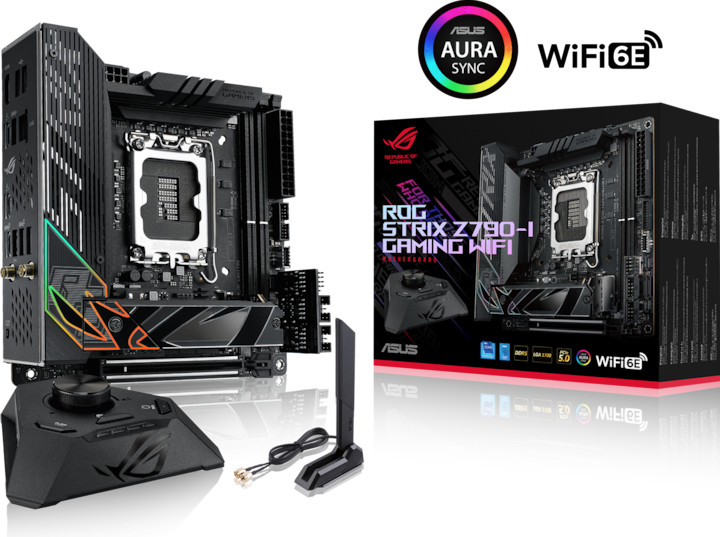 Productafbeelding ASUS ROG STRIX Z790-I GAMING WIFI (LGA 1700, Intel Z790, Mini-ITX)