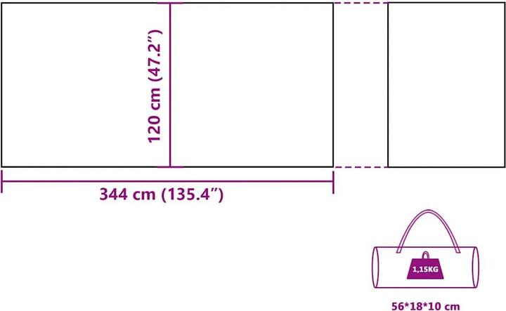 Image du produit vidaXL Camping Windschutz