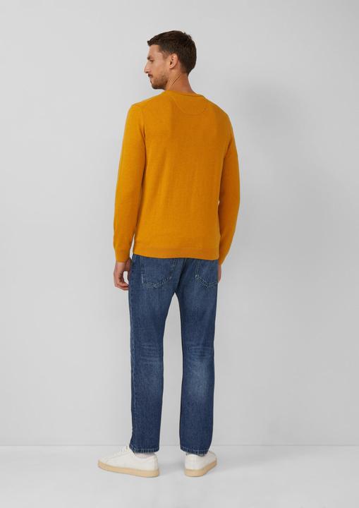 Produktbild s.Oliver Strickpullover Baumwollpullover mit Logo-Stickerei (XL)