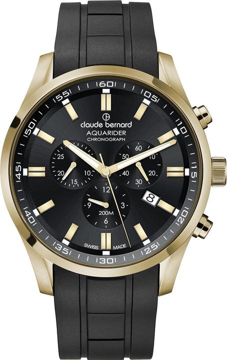 Produktbild Claude Bernard 10222-37JCA-NID Herrenuhr Aquarider Chronograph 44mm 20ATM (Chronograph)