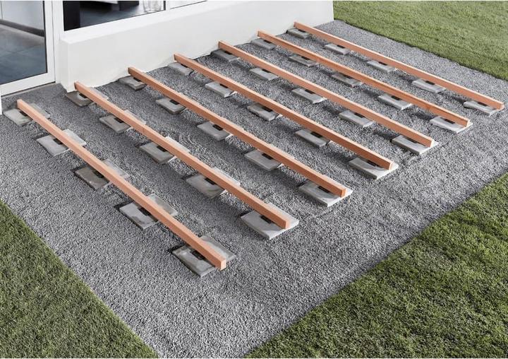 Image du produit wolfcraft 20 tampons d'appui construction de terrasses 90x10x90mm (20 x)