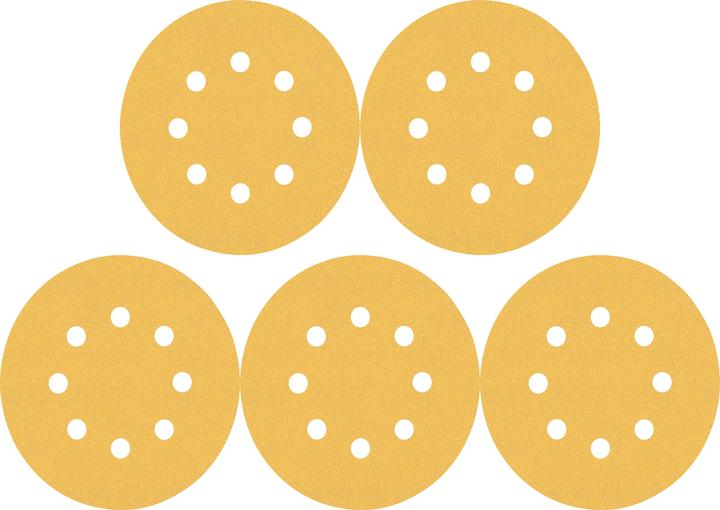 Actual product image Bosch Professional Zubehör EXPERT C470 Sandpaper multi-hole for random orbital sander, 125 mm, G 100, 5-pcs. (100)