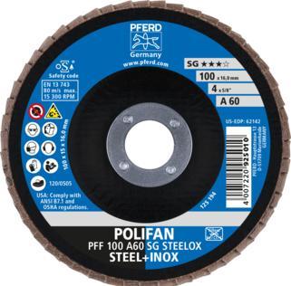 Produktbild Pferd POLIFAN-Fächerscheiben PFF 100 A 60 SG STEELOX/16,0 (60)