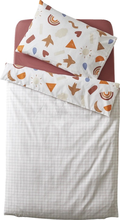 Image du produit Vertbaudet Housse de couette bébé sans taie d'oreiller HAPPY SKY, coton bio (80 x 120 cm)