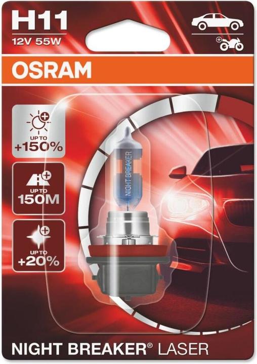 Immagine prodotto Osram H11 Interruttore Notturno Illimitato 64211NBU (H11)