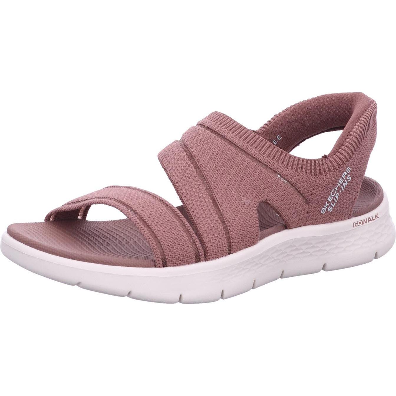 Skechers, Donne, Sandali + Ciabatte, Go Walk Flex Zandal-Enticing - Dames Sandalen - Bruin, Marrone, (39)