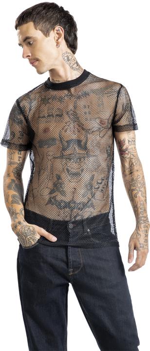 Produktbild Gothicana by EMP Fishnet Mesh T-Shirt (L)