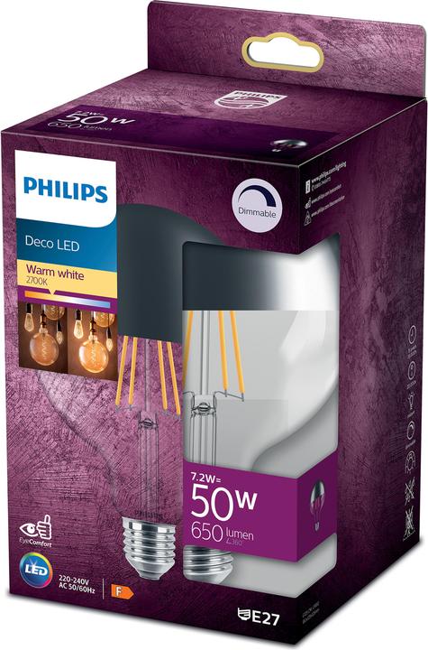 Immagine prodotto Philips Lampada (E27, 7.20 W, 650 lm, 1 x, F)