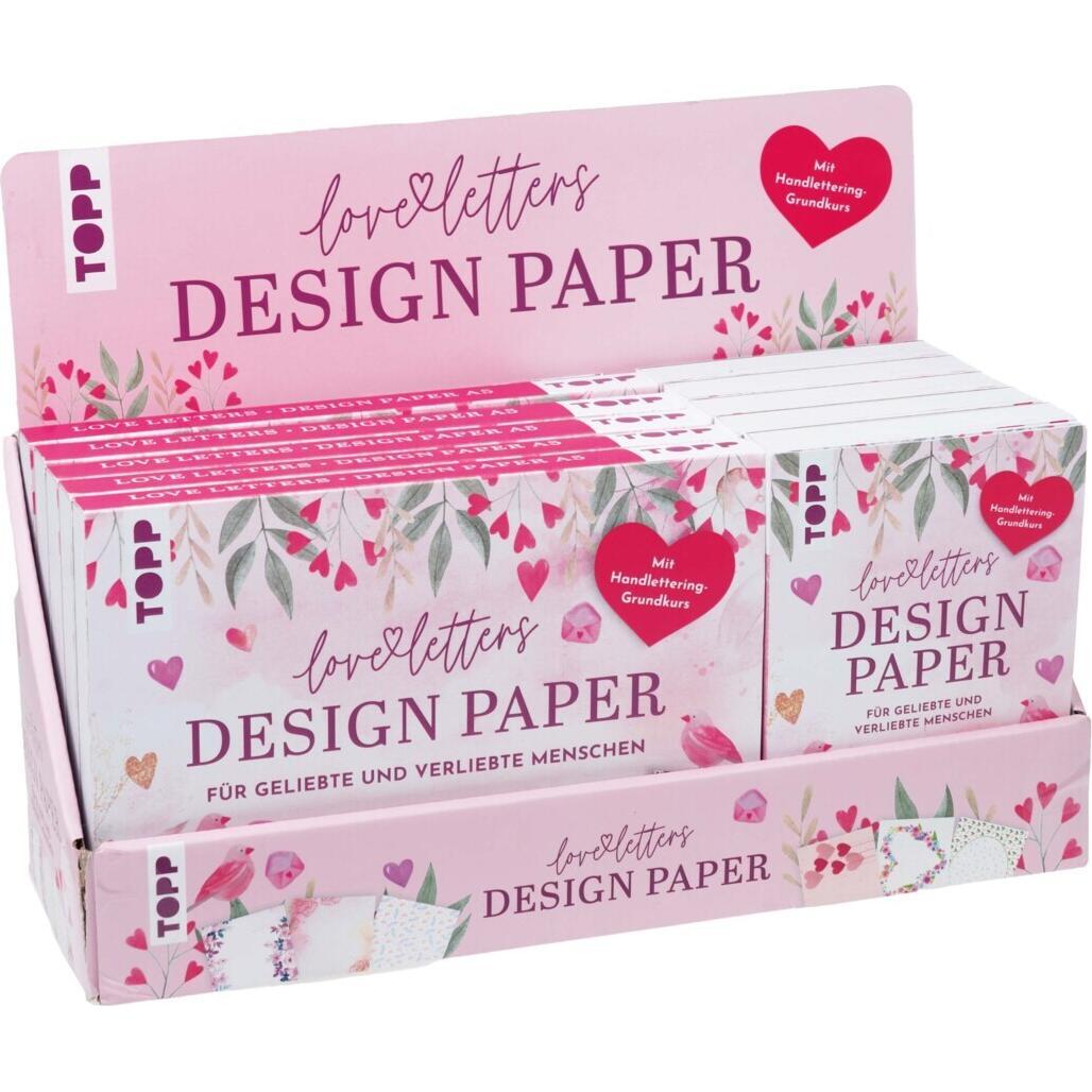Frech, Bastelpapier, Blum:Design Paper Love Letters Display