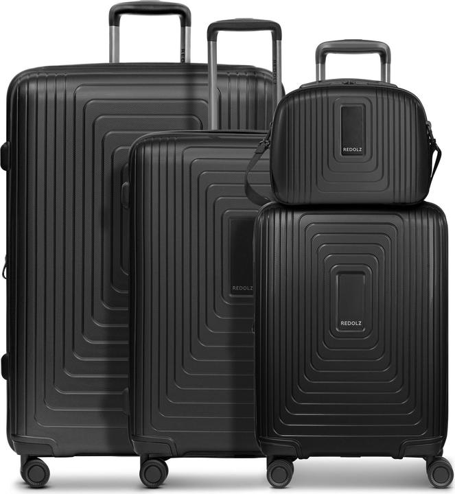 Actual product image Redolz Essentials 14 4-wheel suitcase set + beauty case 4 pcs. with stretch fold (264 l)