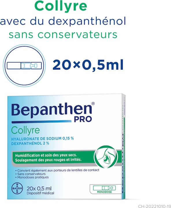 Energie-Label Bepanthen PRO Augentropfen (10 ml, 20 x 0,5 ml)