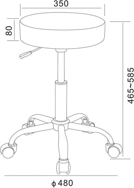 Actual product image Jamb Rollhocker