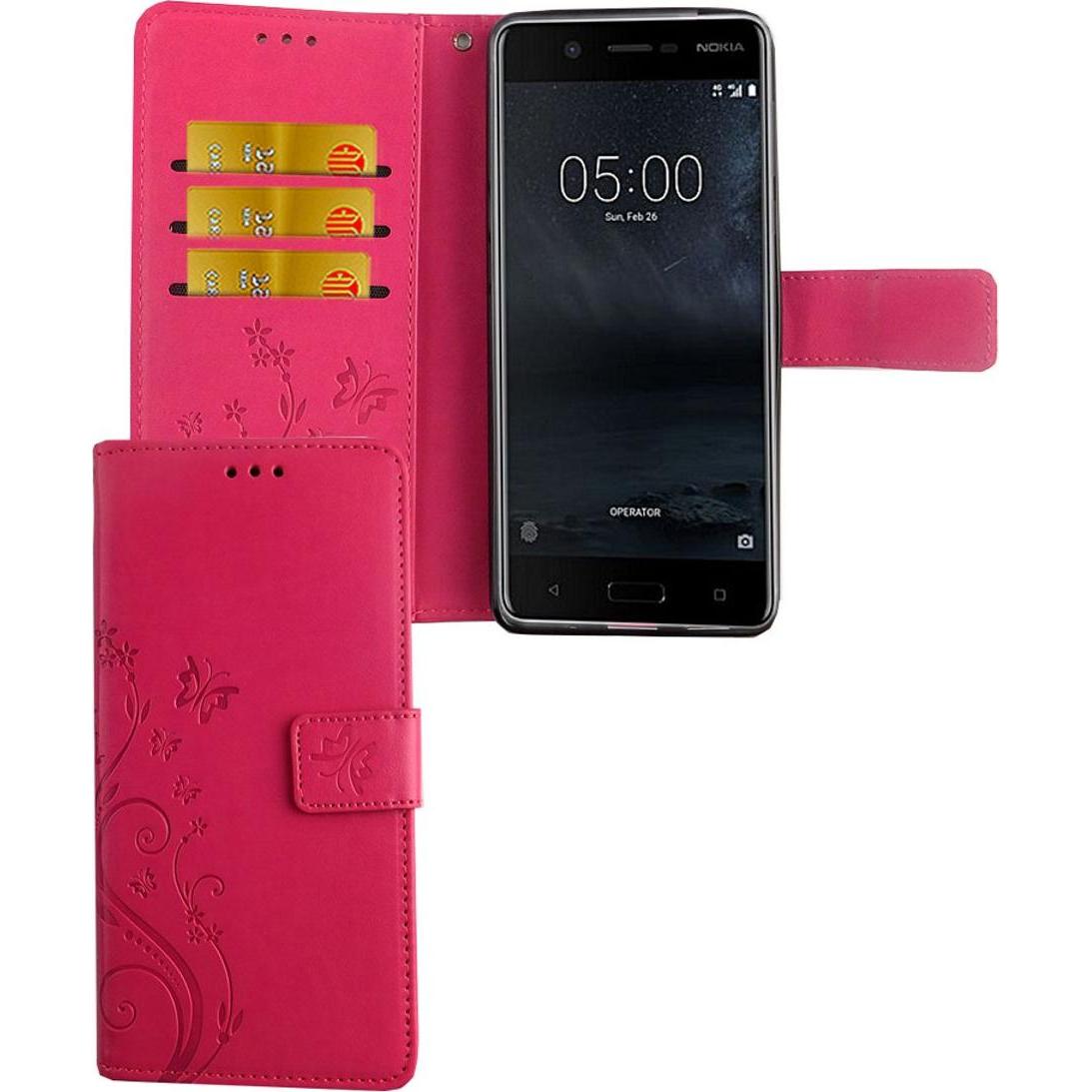 Thumbnail - König Design Hülle Handy Schutz für Nokia 5.1 Case Cover Tasche Wallet Etui Handyhülle Bumper (Nokia 5.1), Smartphone Hü...