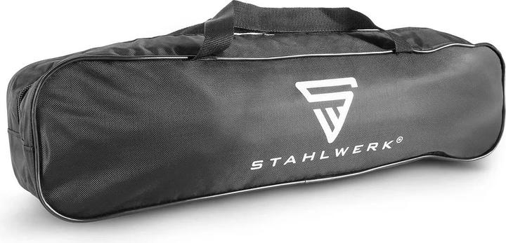 Image du produit Stahlwerk Scherenwagenheber mit Ratsche, 2.000 kg Hubkraft, Set mit Radmutterschlüssel und Tasche