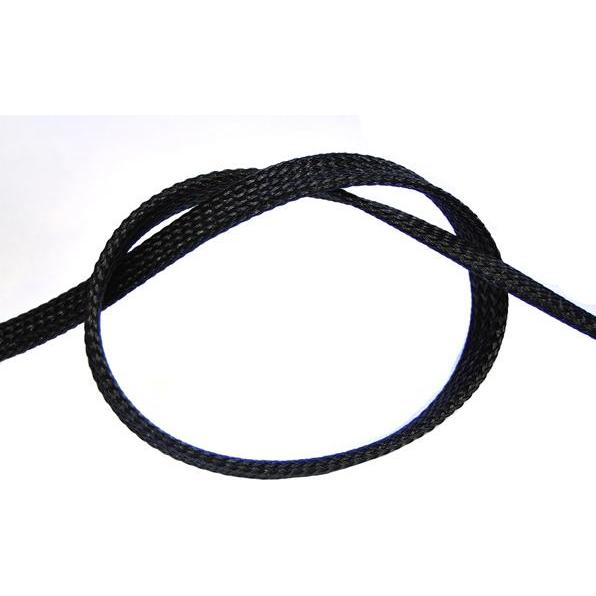 Phobya, Kabelschutz + Kabelführung, Flex Sleeve 10mm (3/8' schwarz 1m (Kabelschlauch, 1000 mm)