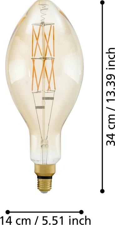 Label énergétique EGLO AMBER E140 (E27, 806 lm, 6x)