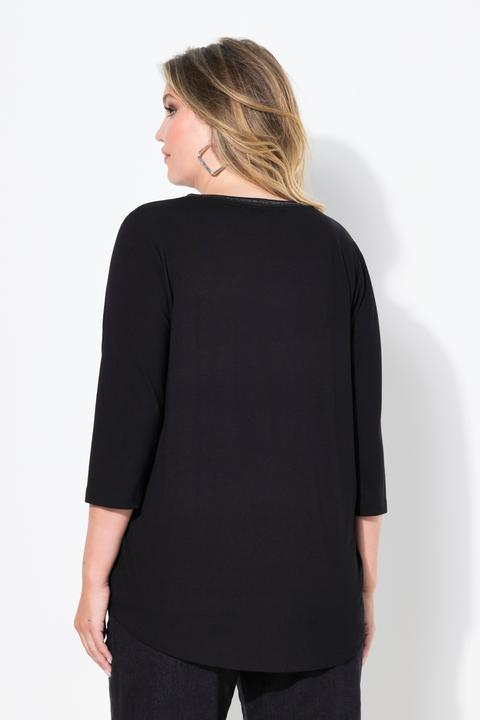 Produktbild Miamoda T-Shirt, A-Linie, silbernes Rosenmuster (48)