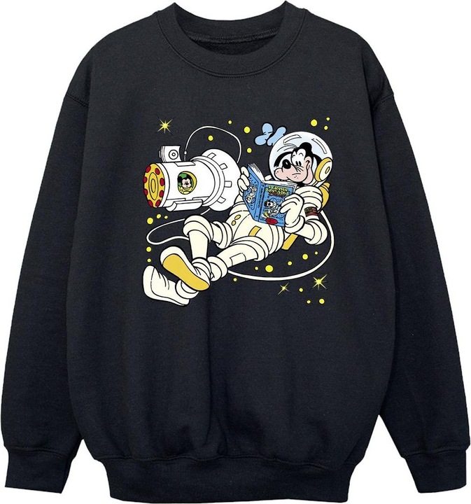 Actual product image Disney Girls Goofy Reading In Space Sweatshirt (140, 146)
