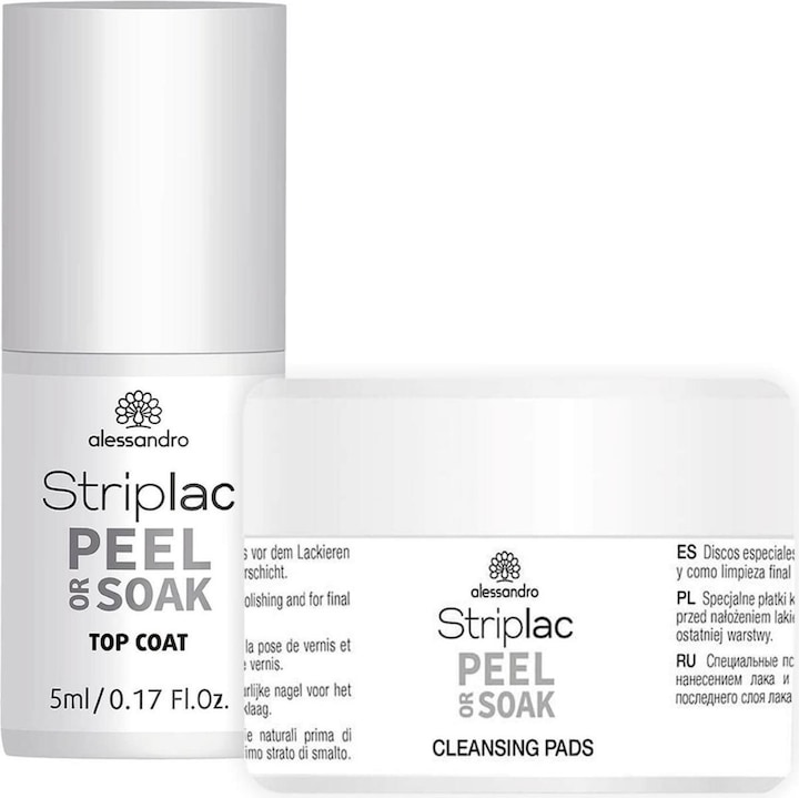 Alessandro Striplac Peel or Soak (Transparent, Top Coat)