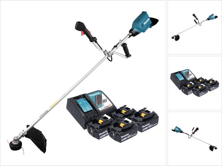 Produktbild Makita DUR 369 ART4 Akku Freischneider 36 V ( 2x 18 V ) 43 cm Brushless + 4x Akku 5,0 Ah + LadegerÃ