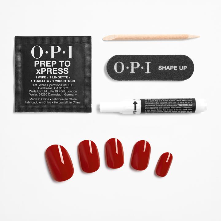 Actual product image OPI Xpress/On Nail Art (Artificial nails, Red, Blond)