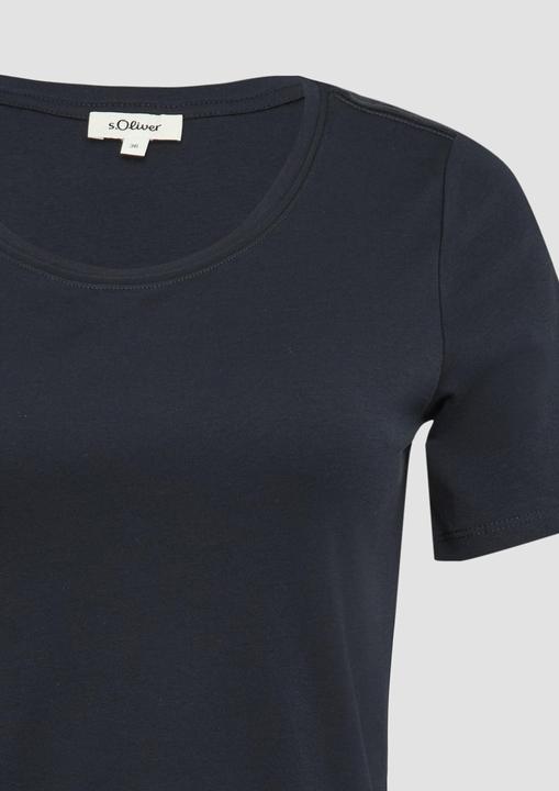 Produktbild S.Oliver T-Shirt T-Shirt aus Interlockjersey im Slim Fit (36)