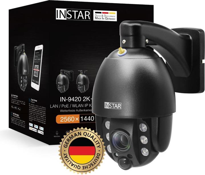 Instar IN-9420 14091 LAN, WLAN IP surveillance camera 2560 x 1440 pixels (2560 x 1440 Pixels)