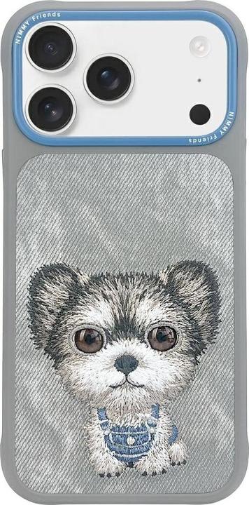 Productafbeelding Nimmy Etui Big Eyed Pet 2.0 Dog do iPhone 17 Pro Max szary (Apple iPhone 17 Pro Max)