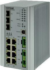 Actual product image Comnet Managed Switch,8 Port 10/100Tx