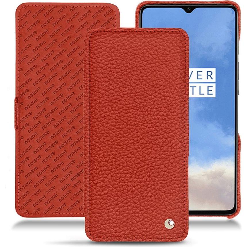 Noreve Lederschutzhülle horizontal (OnePlus 7T), Smartphone Hülle, Orange