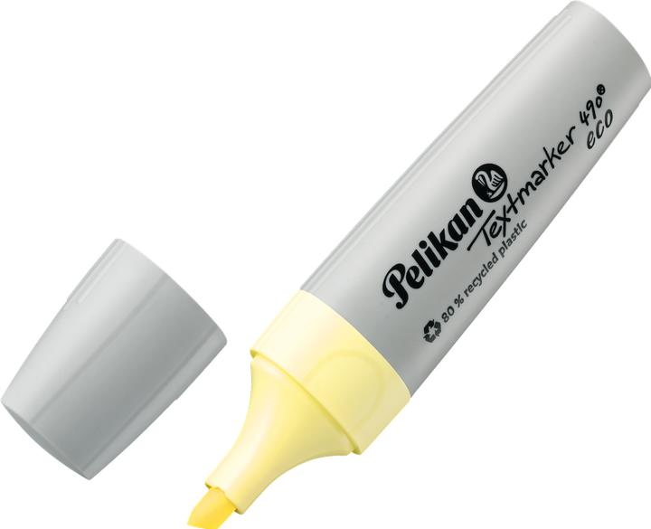 Actual product image Pelikan Highlighter 490 eco in FS pastel yellow (1x)
