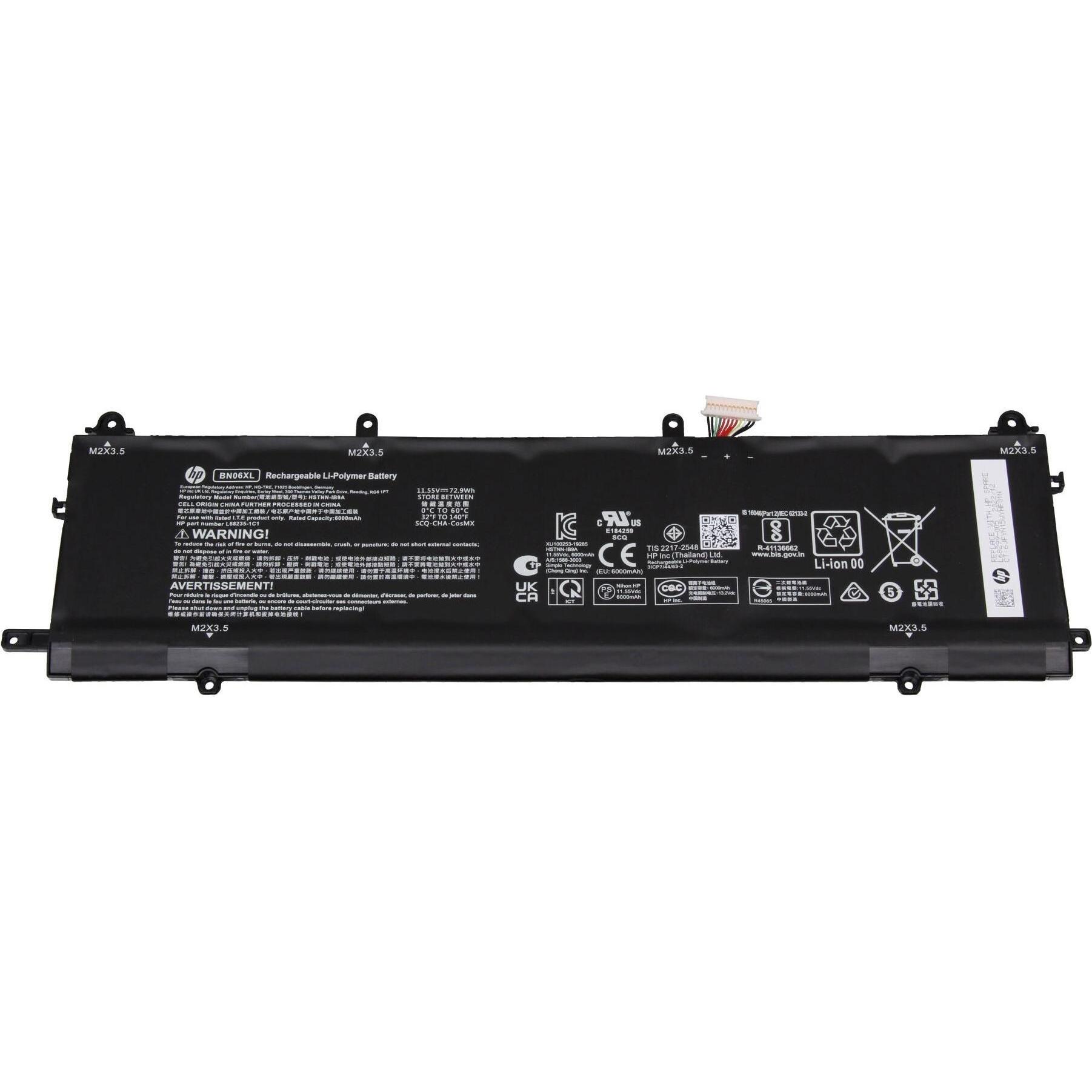 HP HSTNN-IB9A (6 Zellen, 6300 mAh), Notebook Akku