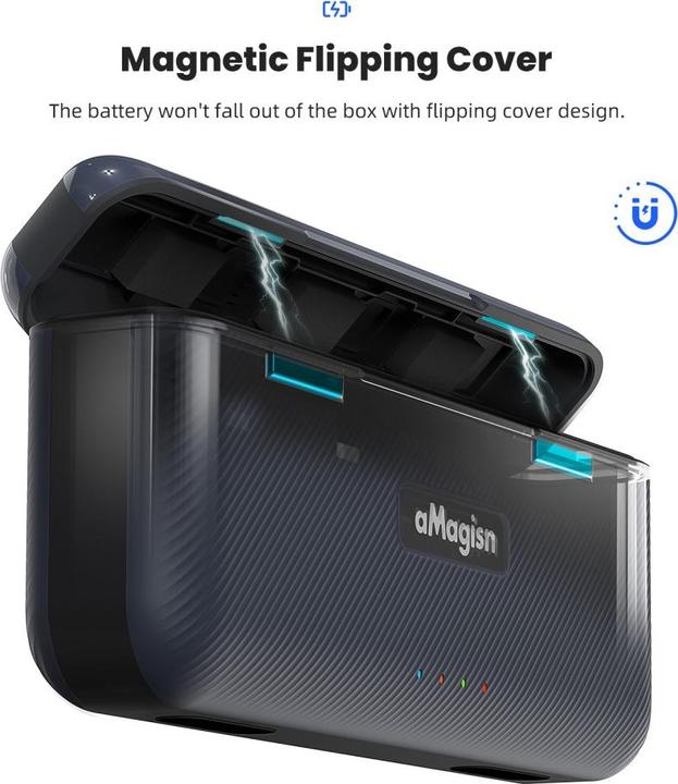 Image du produit aMagisn Station de charge de batterie 3 en 1 (GoPro Hero 13)