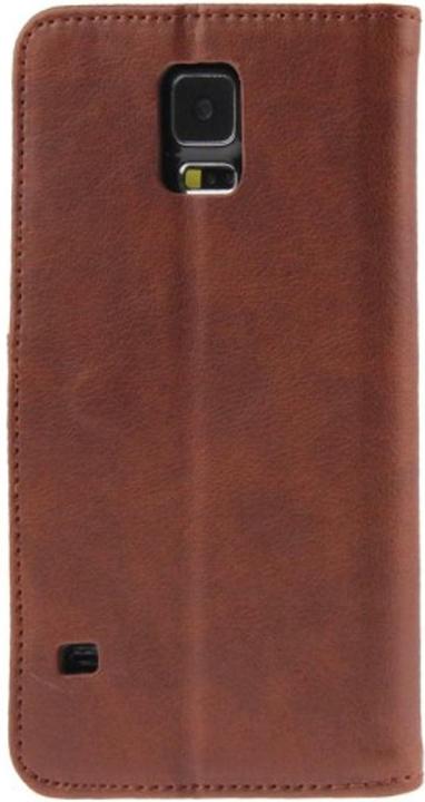 Produktbild König Design Schutzhülle Handytasche (Flip Quer) für Handy Samsung Galaxy S5 / S5 Neo Braun (Samsung Galaxy S5, Samsung Galaxy S5 Neo)