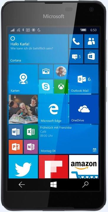 Produktbild Microsoft Lumia 650 (16 GB, Black, 5", Single SIM, 8 Mpx, 4G)
