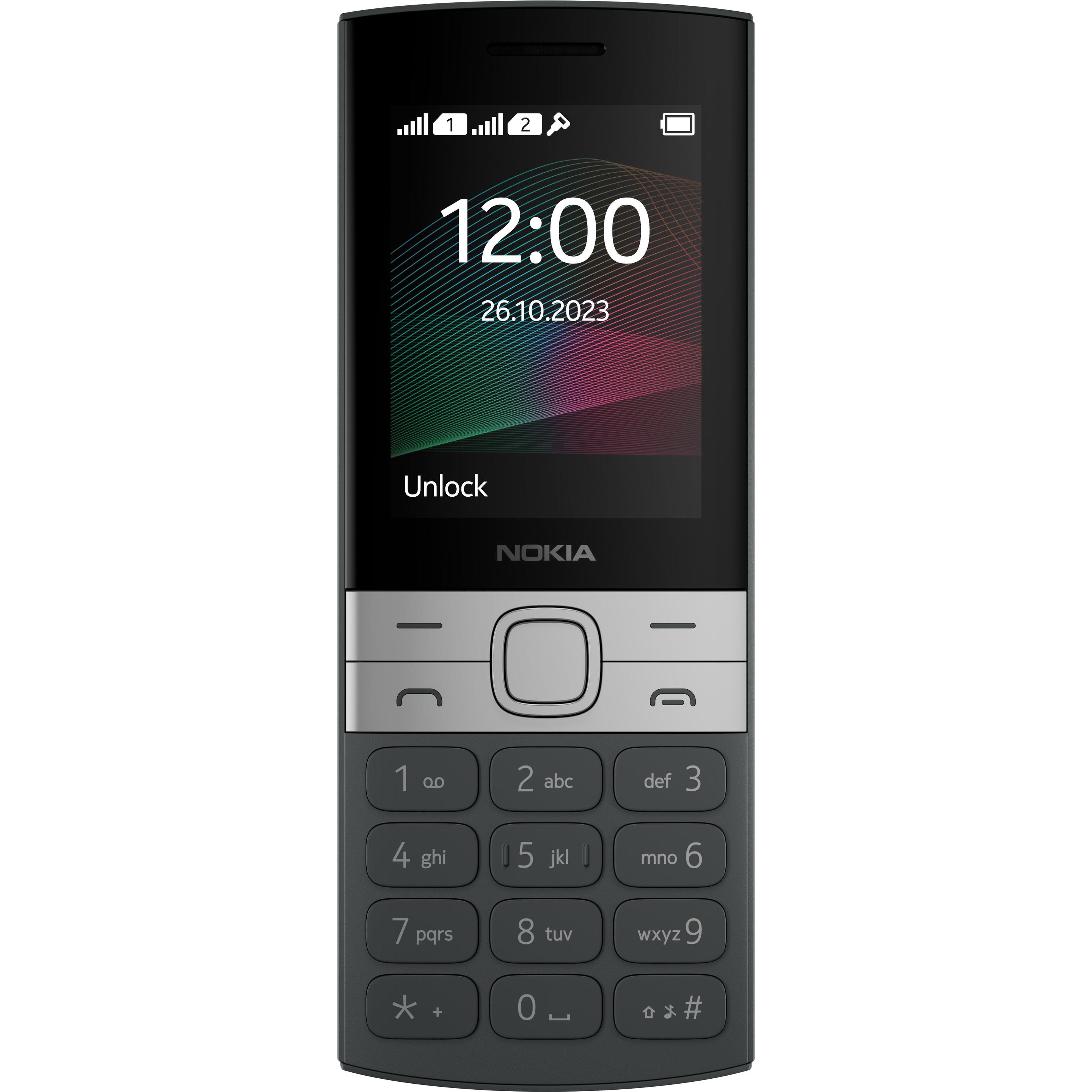 Nokia 150 (2023) (2.40", 0.30 Mpx, 2G), Tastenhandy, Schwarz