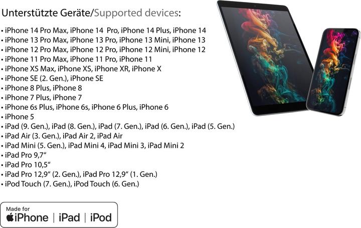 Produktbild Good Connections USB A — Lightning (0.50 m, USB 2.0, 12 W)