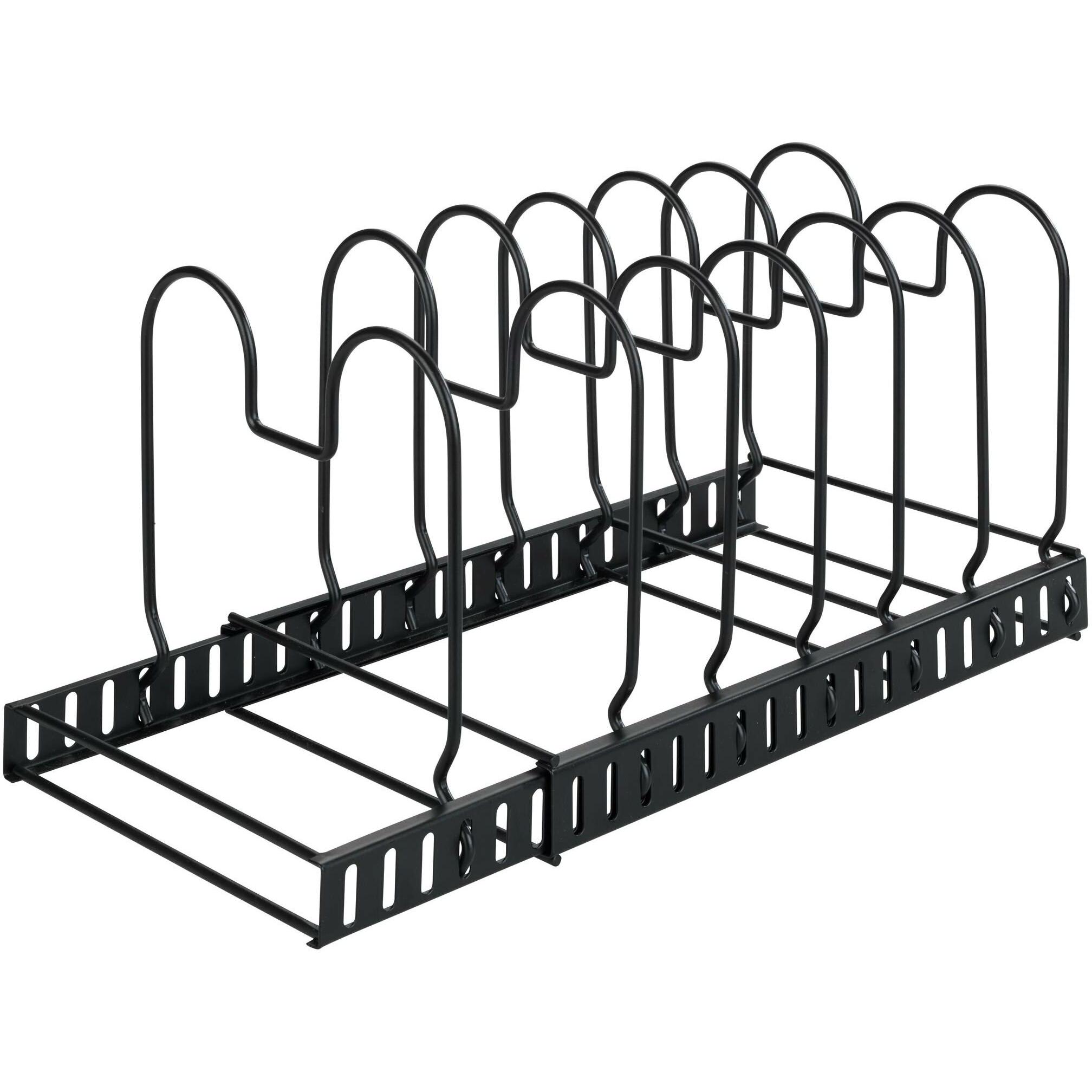Wenko Deckel- und Pfannenhalter, Abtropfgestell, Schwarz