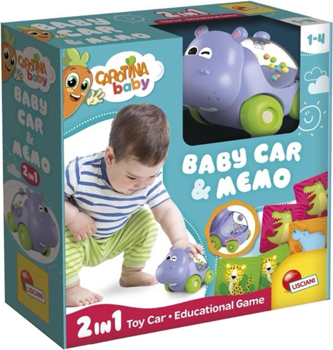 Actual product image Lisciani Carotina Baby Hippo Car & Memo