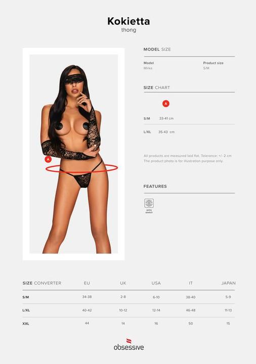 Produktbild Obsessive Kokietta Thong L/Xl (L, XL)