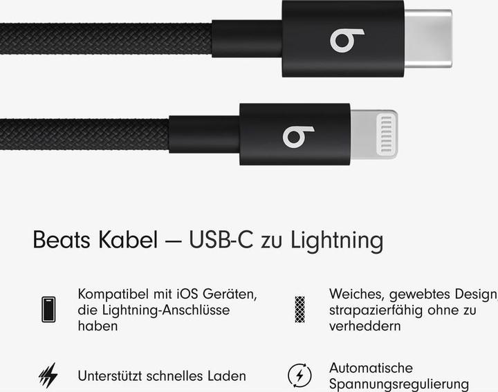 Produktbild Apple Beats USB C — Lightning (1.50 m, USB 2.0)