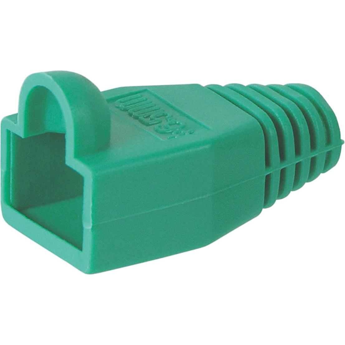 Tecline Knickschutztülle für Modularstecker RJ45, für Rundkabel, grün, VE: 10 Verhindert Beschädigungen am S (0.01 m), N...