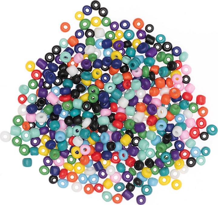 Actual product image Rico Ceramic beads natural mini multicolour approx. 3 mm, 30 g