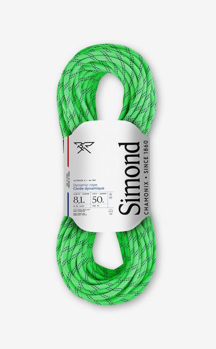Actual product image Simond Climbing rope Half rope 8.1 Dry polyamide