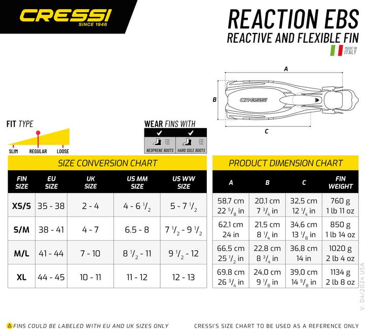 Produktbild Cressi Reaction Ebs (XS/S)