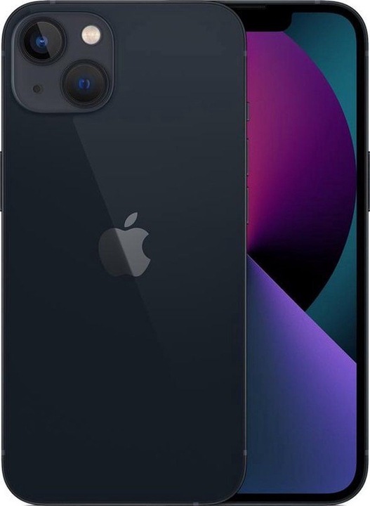 Produktbild Re!commerce iPhone 13 (128 GB, Schwarz, Midnight, 6.10", 12 Mpx, SIM + eSIM, A / Wie neu)