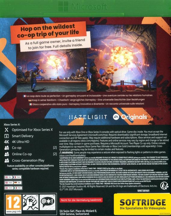 Produktbild EA Games It Takes Two (Xbox One X, Xbox Series X, Deutsch)